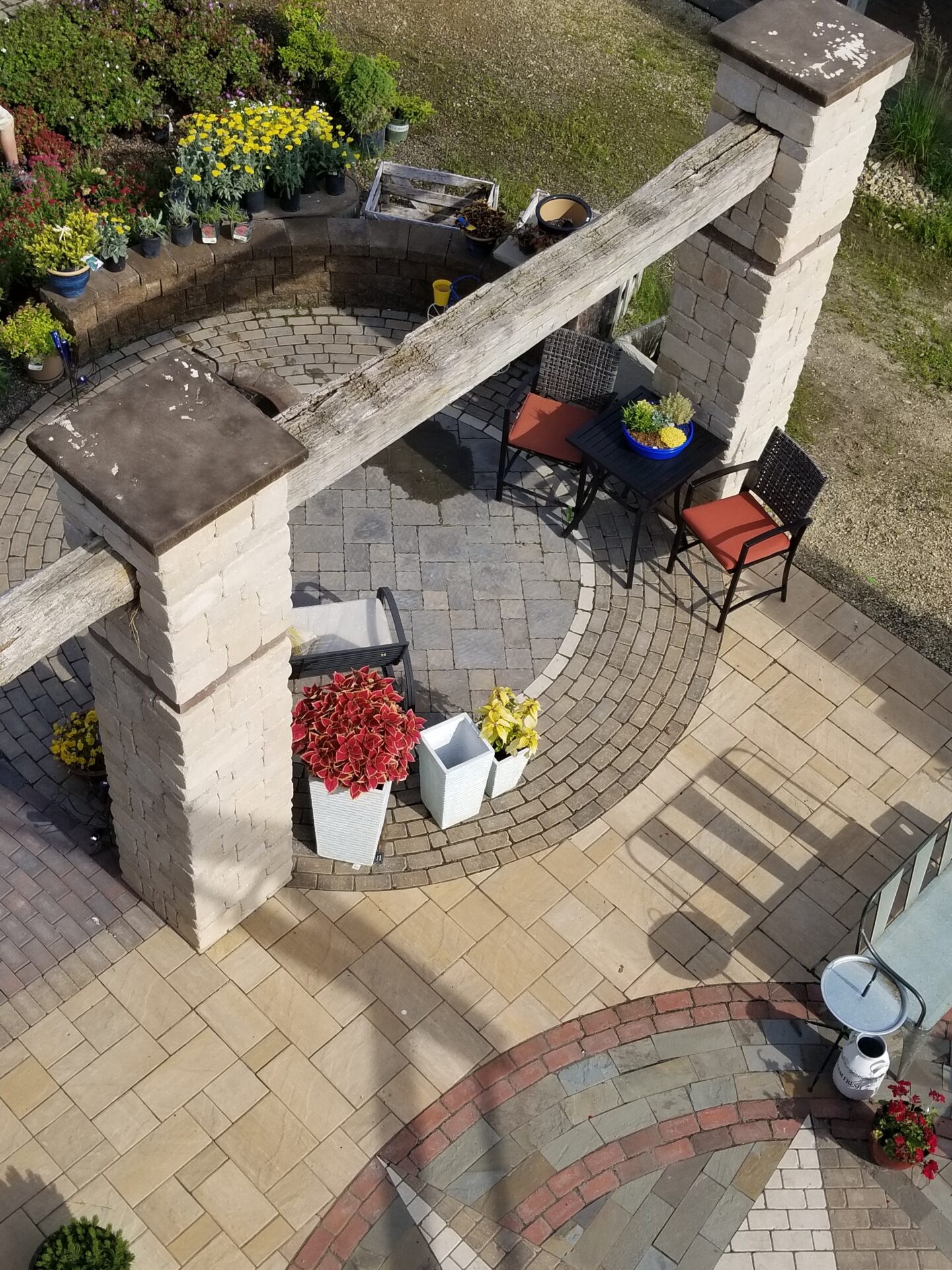 Backyard landscape by Willow River Company