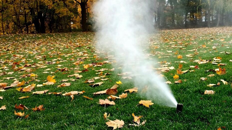 A sprinkler blowing out liquid.