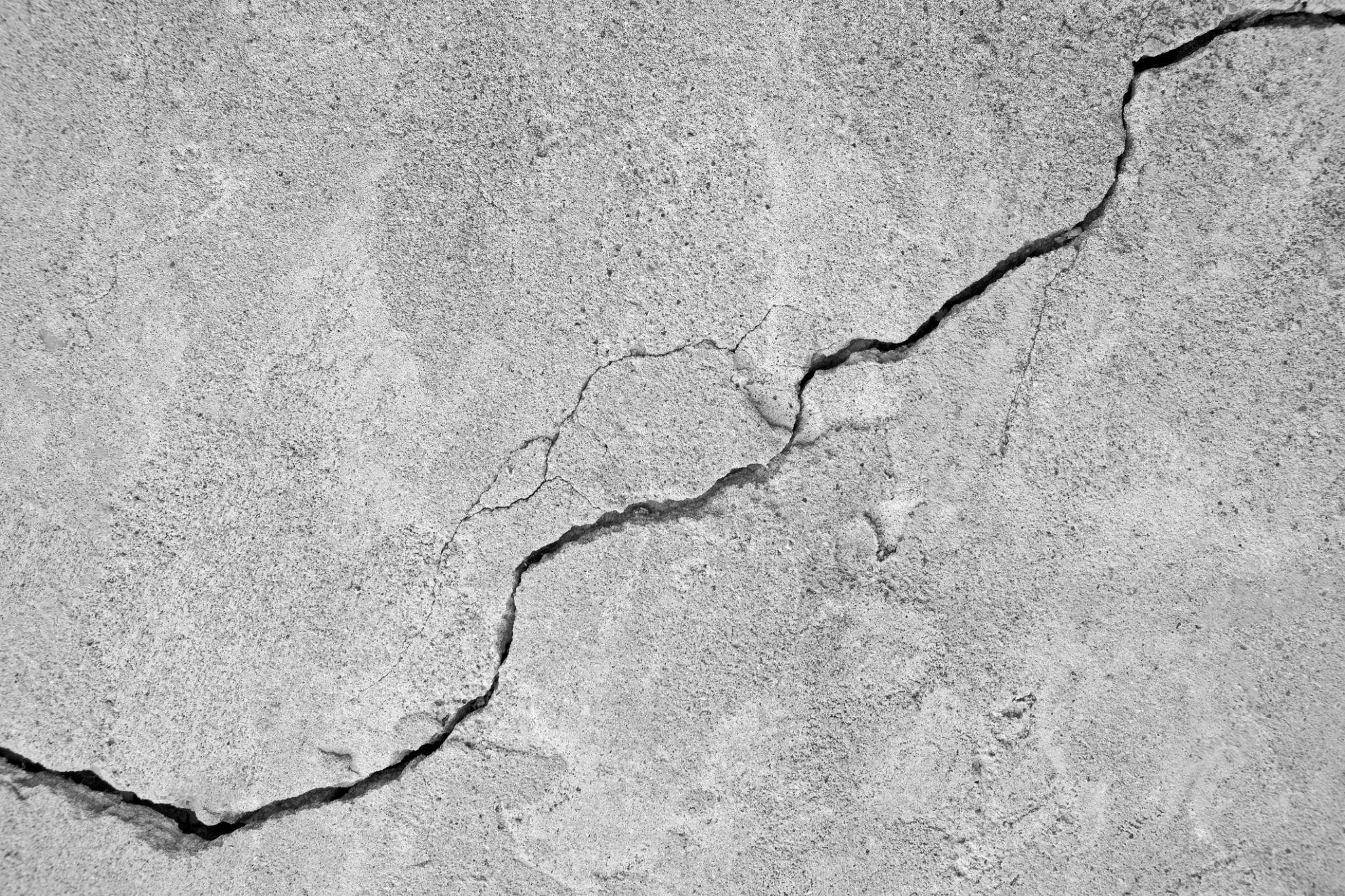 Cracked patio