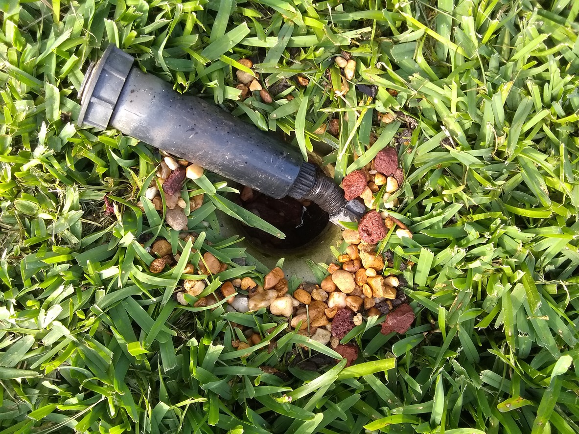 Broken sprinler head